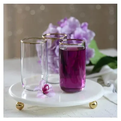 Produktbild von Iconic Trinkglas Su Bardagi Gold 365ml 6er Trinkgläser-Set