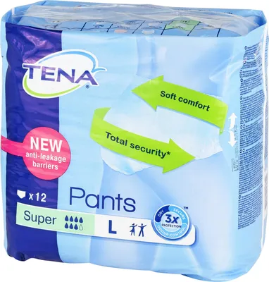 Produktbild von Seni Active Classic absorbierende Slips, getragen wie Unterwäsche, Größe L, 30 Stück
