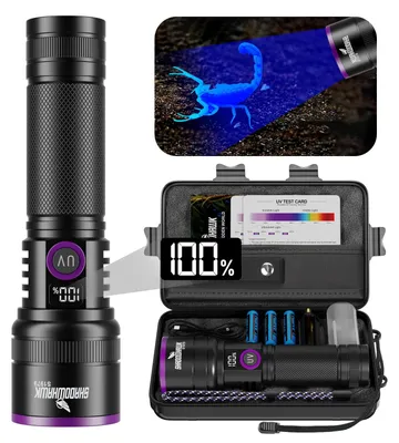 Imagen del producto de Linterna UV de 365 nm, luz negra de 30 W con lente de filtro