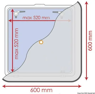 Immagine prodotto di Tenda parasole con zanzariera 600 x 600 mm , 1 pezzo