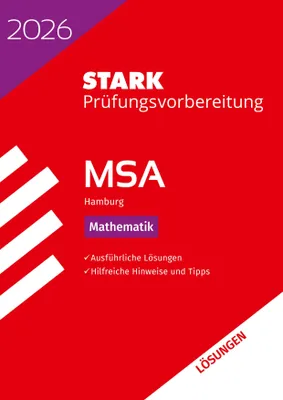Produktbild von STARK Lösungen zu Mathematik - MSA 2026 Hamburg - Prüfungsvorbereitung