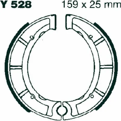 Immagine prodotto di Ganasce freno EBC con molle Y528 D.159mm per Yamaha