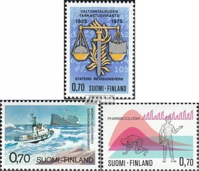 Produktbild von Briefmarken Finnland 1975 Mi 766,767,768 (kompl.Ausg.) postfrisch Staatliches Revisionsamt