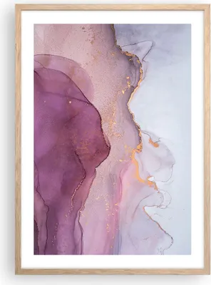 Produktbild von Gerahmtes Poster - Rahmen in heller Eiche - Marmor Pink Violett - 50x70 cm - Wand Bild - Wanddeko - Wandbilder - Kunstposter - Wandposter - Bilderrahmen - Bilder - Kunstdruck - P2NPA50x70-4668