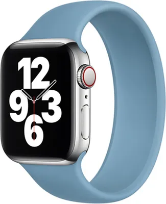 Image de Apple Solo Loop pour Watch Series 1-9 / SE / Ultra (2) - 42/44/45/49 mm - Taille 5 - Northern Blue