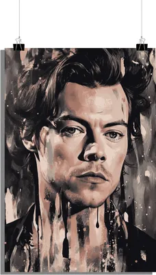 Produktbild von Musik Poster - Harry Styles Poster - Porträt - Einzigartiges 1D-Bandmitglied Poster - 51x71cm - Perfekt zum Einrahmen