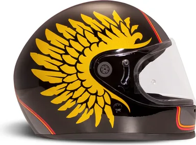 Obrázek produktu pro Celoobličejová přilba DMD RIVALE Hawk Black Yellow Gloss velikost S