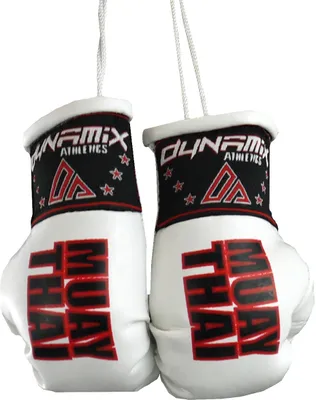 Produktbild von Dynamix Athletics Autospiegel Mini Boxhandschuhe Muay Thai Weiß
