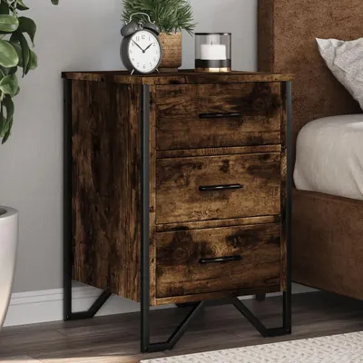 Immagine prodotto di vidaXL Comodino rovere fumé 40x41x60 cm materiale a base di legno
