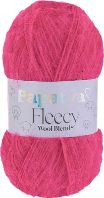 100g Papatya Fleecy Kuschelgarn 20% Wolle veredelt Oeko-Tex Häkelgarn Strickgarn magenta