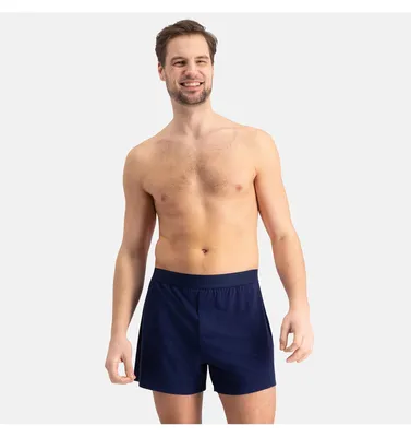 Image de Bamboo Basics lot de 2 boxers amples en maille Bleu marine pour hommes