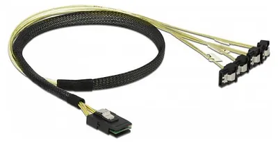 Immagine prodotto di Delock Kabel Mini SAS SFF-8087 > 4 x SATA 7 Pin gewinkelt 0,5 m