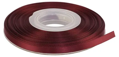 Satinband 6 mm x 22 m, Burgund, für Geschenke & Basteln
