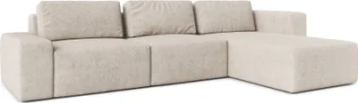 Image de AX LIVING Canapé XXL L Form Arkleton Canapé d'angle Grand beige 360cm Confort D