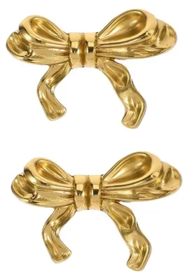 Image de Kastknoppen Vintage - Lot de 2 - Laiton doré - Boutons décoratifs pour meubles - Poignées - Dimensions 5x3,5 cm - Résistant aux chocs - Bouton pour meuble