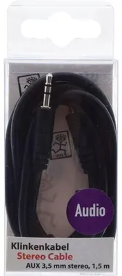 Image de câble audio stéréo 2GO AUX - noir - 150cm