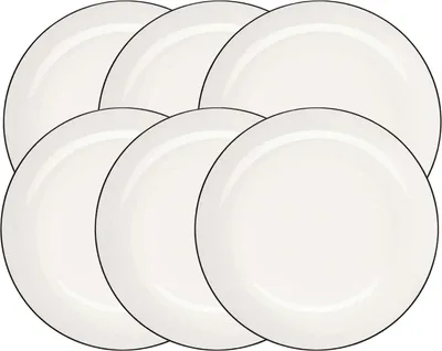 Produktbild von ASA Selection à table ligne noire Dessertteller 14,5cm Set6