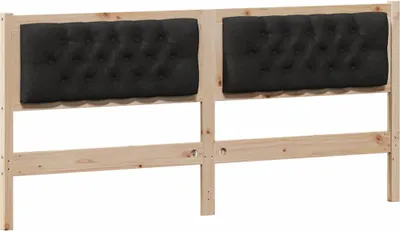 Produktbild von vidaXL Kopfteil Sonstiges Braun und Schwarz 160 cm Massivholz Kiefer