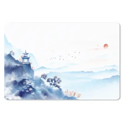 Produktbild von MuchoWow® Schreibtischunterlage Malerei - Natur - Landschaft - Ölfarbe 60x40 cm - XXL Mauspad - Großes Mauspad