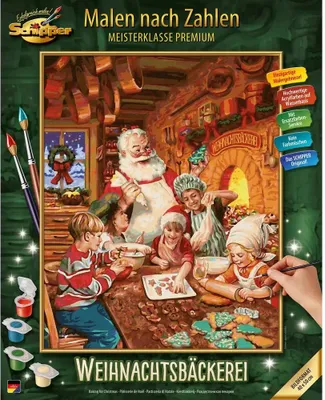 Produktbild von MNZ -Weihnachtsbäckerei 40x50 Malen nach Zahlen