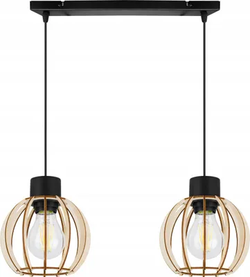 Produktbild von Moderne Led-Deckenhängelampe Aus Holz