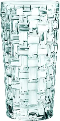 Obrázek produktu pro Spiegelau & Nachtmann, 4dílná sada na long drink, křišťálové sklo, 395 ml, Bossa Nova, 0092075-0 + sada 4 brček z nerezové oceli EKM Living černá ohýbaná