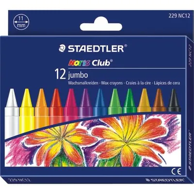 Produktbild von Staedtler 229 NC12 jumbo Wachsmalkreiden Noris Club, 12 Stück im Kartonetui