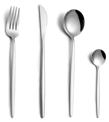 Besteckset 24-teilig für 6 Personen, spiegelpoliert, spülmaschinengeeignet