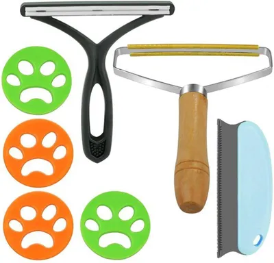 Image de Lot de sept kits de nettoyage pour éliminer les poils d'animaux sur les vêtements et les meubles