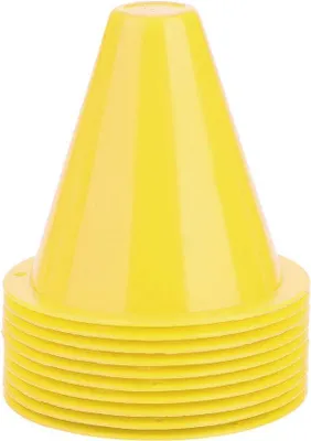 Imagen del producto de Entrenamiento de fútbol: conos, 10 unidades, de plástico, para usar en el campo de fútbol