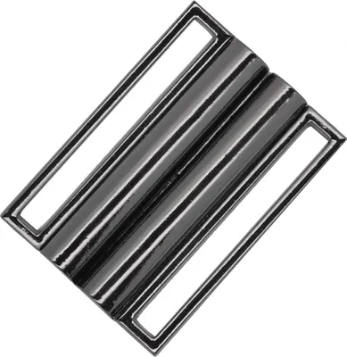 1 Metall Gurt Schnalle Breite 50mm, anthrazit - Schließe Klick Verschluss