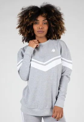Produktbild von Gorilla Wear Hailey Oversize-Sweatshirt – Graumeliert – M