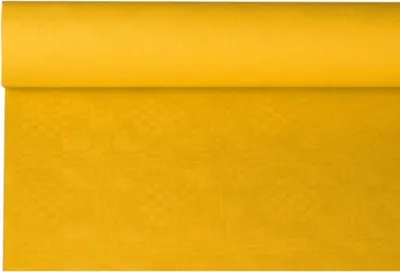 Produktbild von PAPSTAR Damast-Tischtuch (B)1,2 x (L)8 m gelb