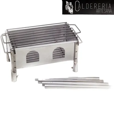 Immagine prodotto di Griglia a carbone, gambe rimovibili, struttura robusta, 350x200x500mm, 450x250x600mm, 650x350x650mm, 350x200x500mm
