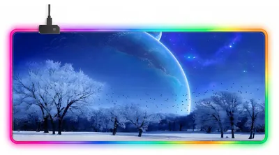 RGB-Mauspad XXL 900x400, LED, 7 Farben, 4 Effekte, rutschfest