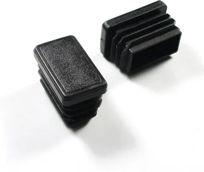 Obrázok produktu pre Ajile, 4 kusy, obdĺžniková lamela 35x20 mm (hrúbka steny 1,0,2,5 mm), čierna, EPH110x4