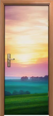 Produktbild von Türposter 80x200 cm Türaufkleber Türtapete Türfolie Klebefolie Landschafts mit Sonnenuntergang