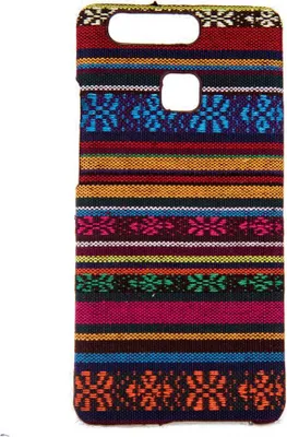 Image de Coque en tissu pour Huawei P9, étui de protection, couleur orange