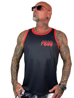 Obrázok produktu pre Yakuza Pánske tielko Rockstarz Mesh, čierne/červené, S