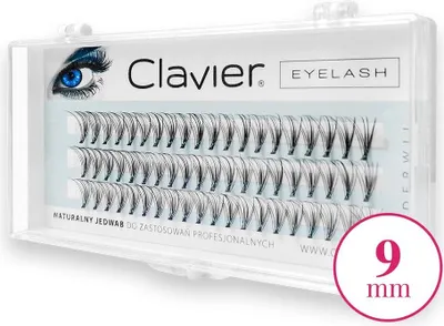 Immagine prodotto di Clavier C-Curl Classic Ciglia di seta in varie lunghezze 8-14 mm 9 mm