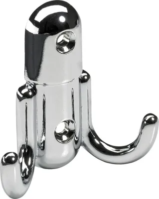Produktbild von Hettich Mantelhaken 6 x 5,5 x 2,2 cm verchromt silber - 1 Stück