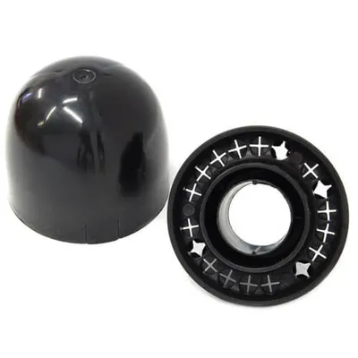 Produktbild von Schwaiger Mastabdeckkappe mit Kabeldurchführung MAD50 001 schwarz, 50 mm mit Kabeldurchführung