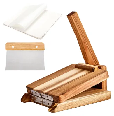 Produktbild von Tortilla-Presse aus Holz, 25,4 cm
