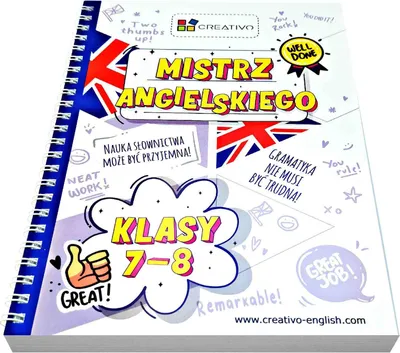 Productafbeelding van Mistrz angielskiego - szybki i skuteczny kurs dla uczniów klas 7 i 8