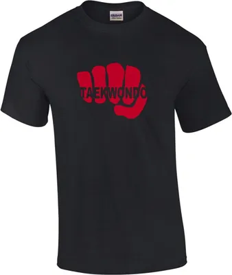 Produktbild von schwarzes T-Shirt Taekwondo Faust Größe - XXL