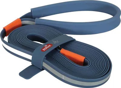 Image de Zolux BVK Laisse à pister plate silicone bleu