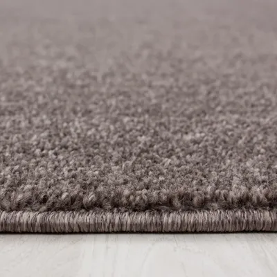 Produktbild von Villa Möbel Ataico Wohnzimmer-Teppich, Veloursteppich, Frisee, Einfarbig, Farbe:Mocca, Grösse:200 cm Rund