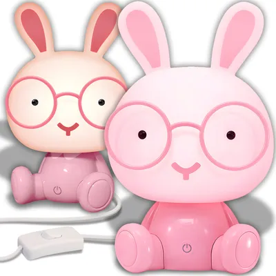 Produktbild von Nachtlicht für Kinder Schlafzimmer Baby Nachtleuchte Led 3 Lichthelligkeit Nachtlampe Nachttischlampe Bärenlampe Dimmbar USB-Aufladbar Rosa Retoo