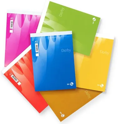 Produktbild von Notizbuch A5, Liniertes Papier ohne Rand, 10 Stück, Papier 60 g/m², Für Schule