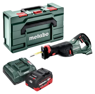 Immagine prodotto di Metabo SSEP 18 LT sega alternativa a batteria 18 V 32 mm + 1x batteria LiHD 5,5 Ah + caricatore + metabox